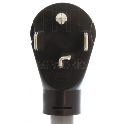 AC Works brand, AC Connectors, NEMA 14-30P, 1430 male plug, 4 prong dryer plug