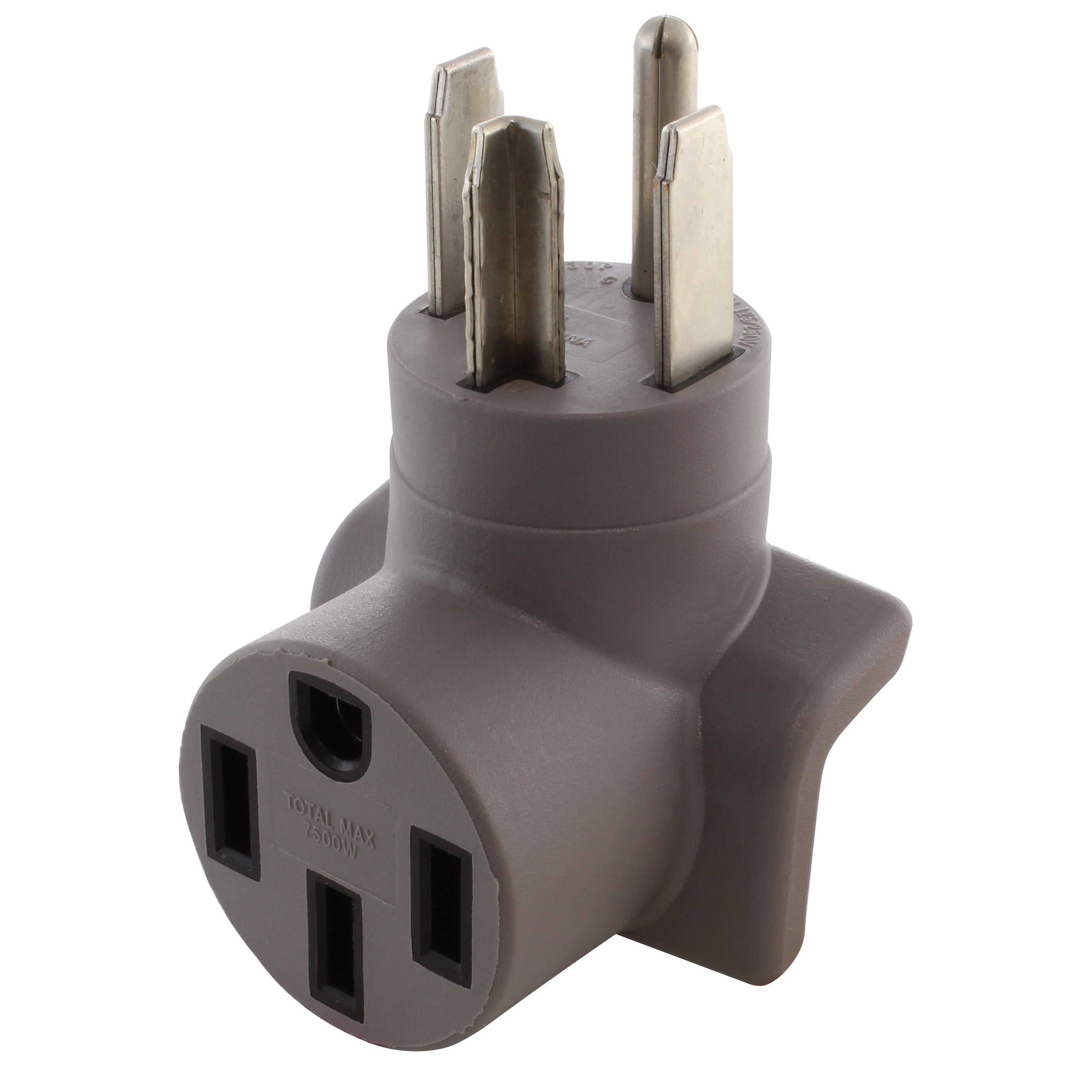 AC WORKS® [EV1430MS] RV/ EV Charging Adapter NEMA 14-30P 4-Prong Dryer Plug to RV/ EV Charging