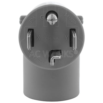 NEMA 14-30P 30A 125/250V 4-prong dryer plug