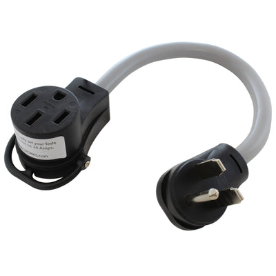 AC WORKS® [EV630MS-018] Electric Vehicle Charging Adapter Cord for Tesla Use 6-30 30A 250V to Tesla