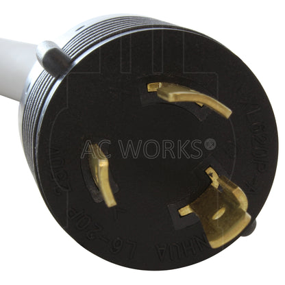 NEMA L6-20P 20A 250V 3-prong locking plug