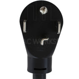 NEMA 14-30P 30A 125/250V 4-prong dryer plug
