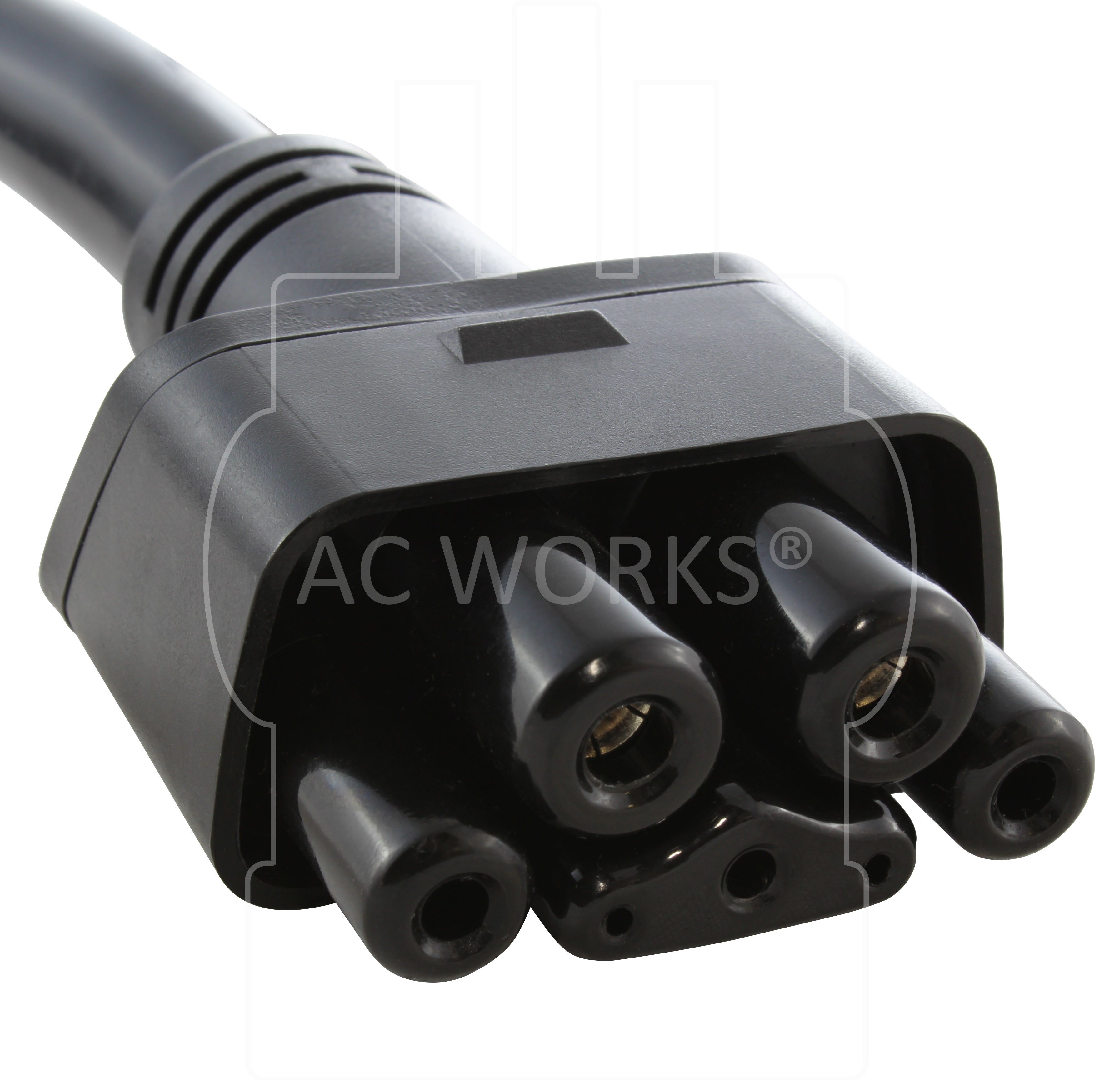 AC WORKS® [G2EV620PT-16A] 16A Gen 2 EV Charging NEMA 6-20 Adapter For Gen. II Tesla Mobile Connector