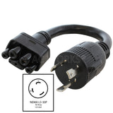 NEMA L5-30P to Gen II mobile charger female connector