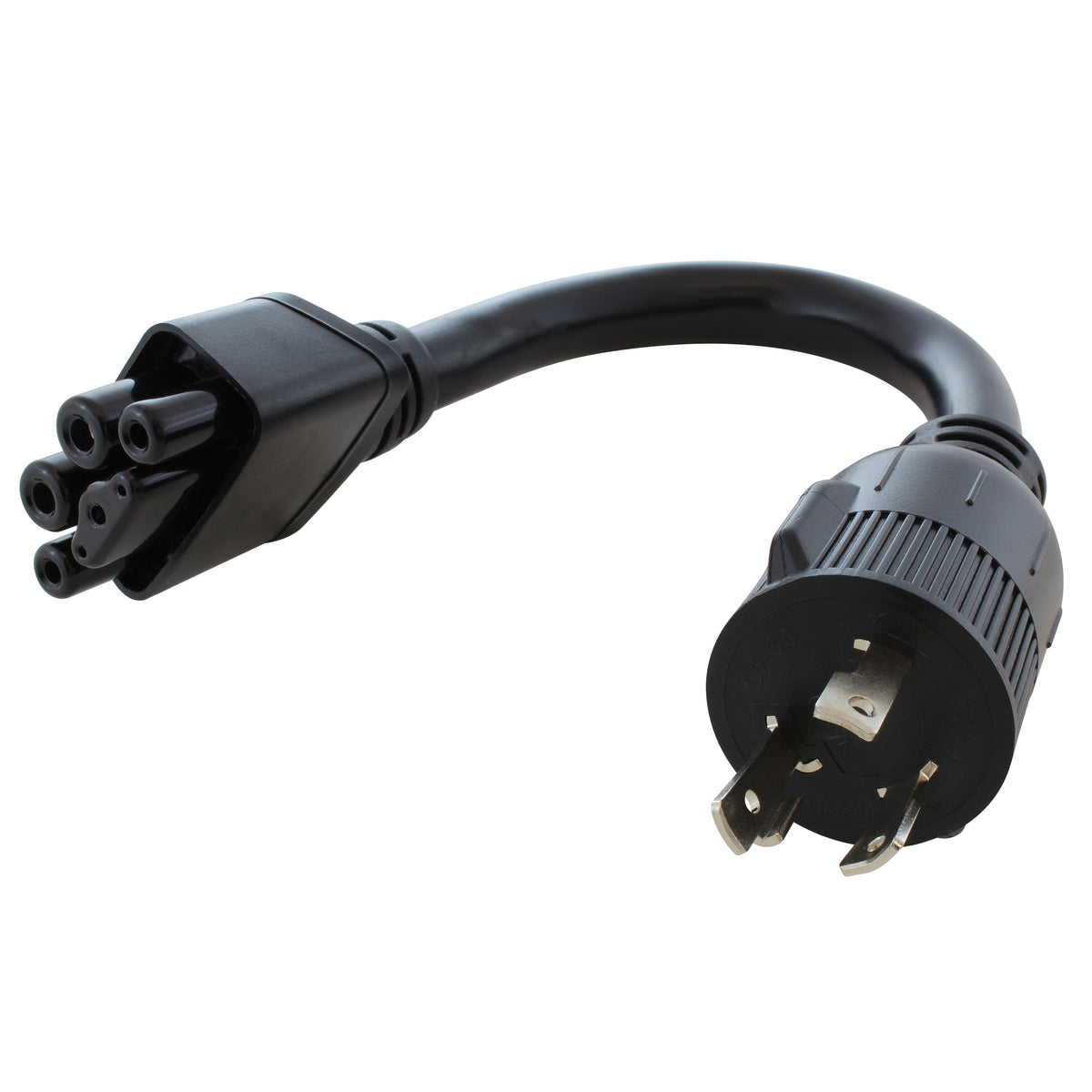 molded style ev charger with 3 prong locking plug