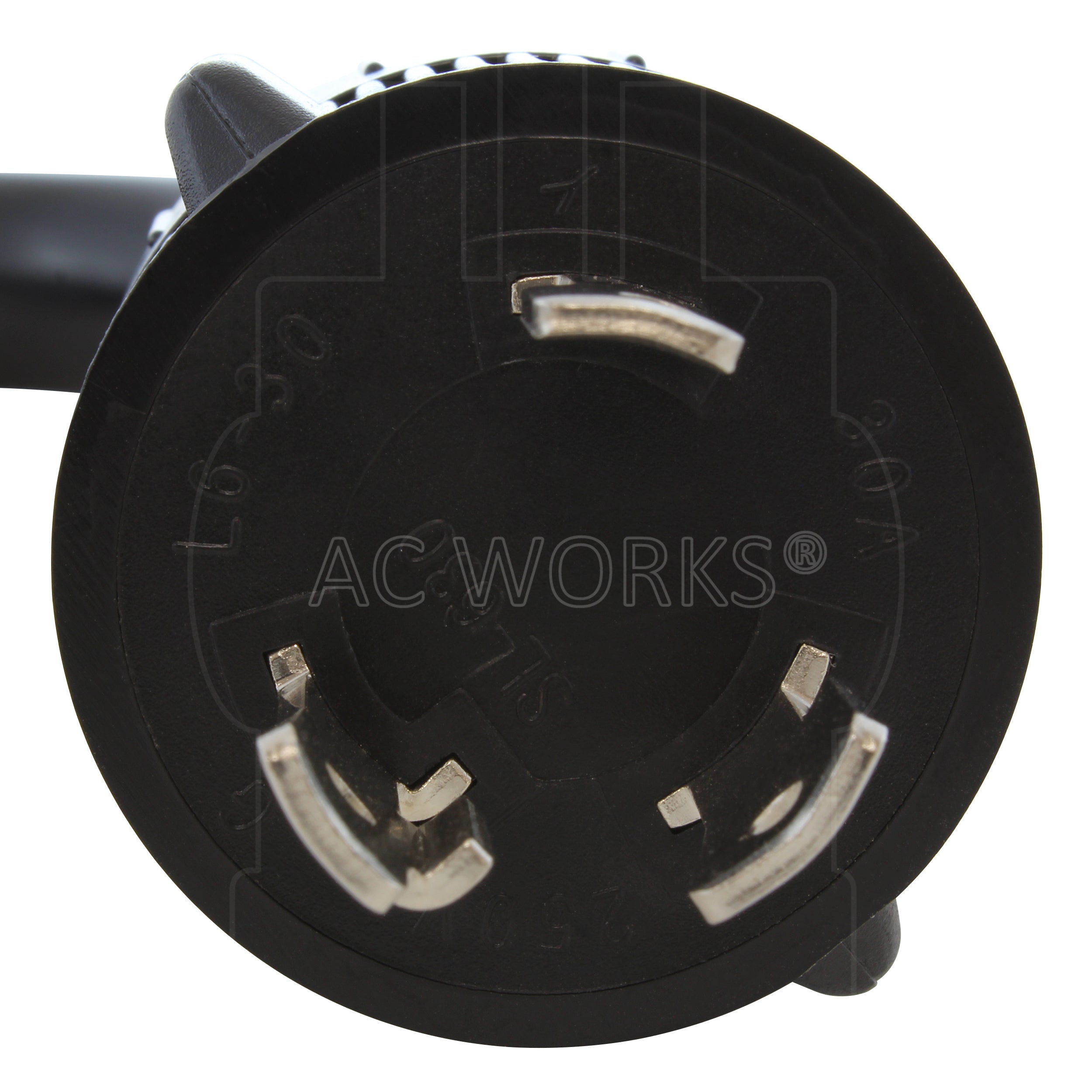 AC WORKS® [G2EVL630PT-24A] 24A Gen 2/3 EV Charging NEMA L6-30 Adapter For Gen. 2/3 Tesla Mobile Connector