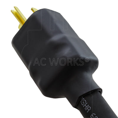 heat shrink tubing on a male plug end