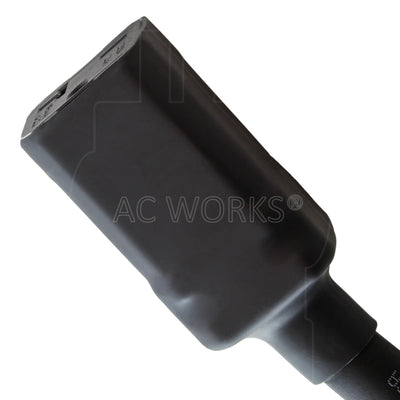 heat shrink tubing on a female connector end