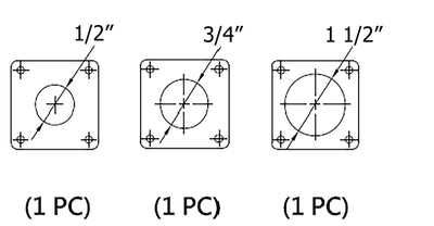 AC WORKS® [ASL1430PBX-G] 30A Locking 4-Prong L14-30 Heavy-Duty Generator Transfer Switch Inlet Box