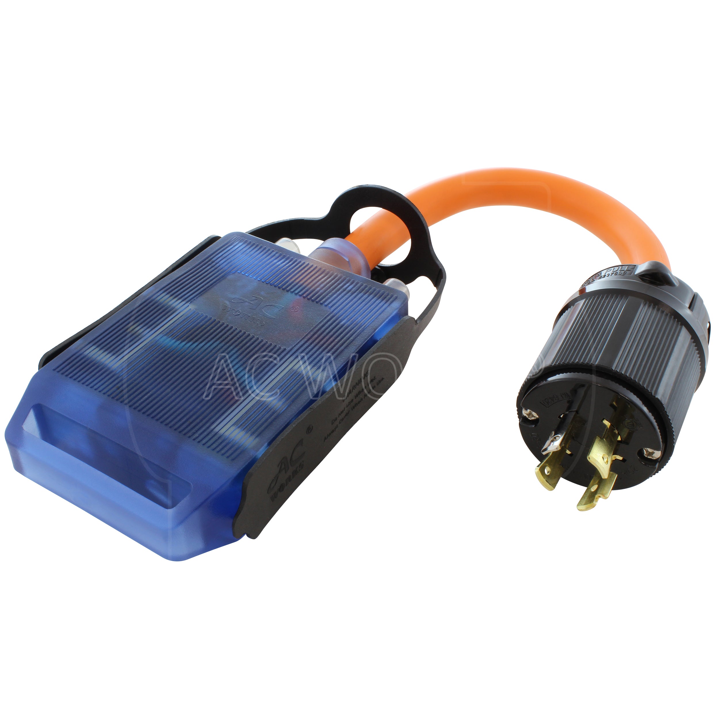 DeliciousTaylormade QUADFACE  NKT×AC AC WORKS® 1.5FT NEMA L14-20P 20A 4-Prong Generator to