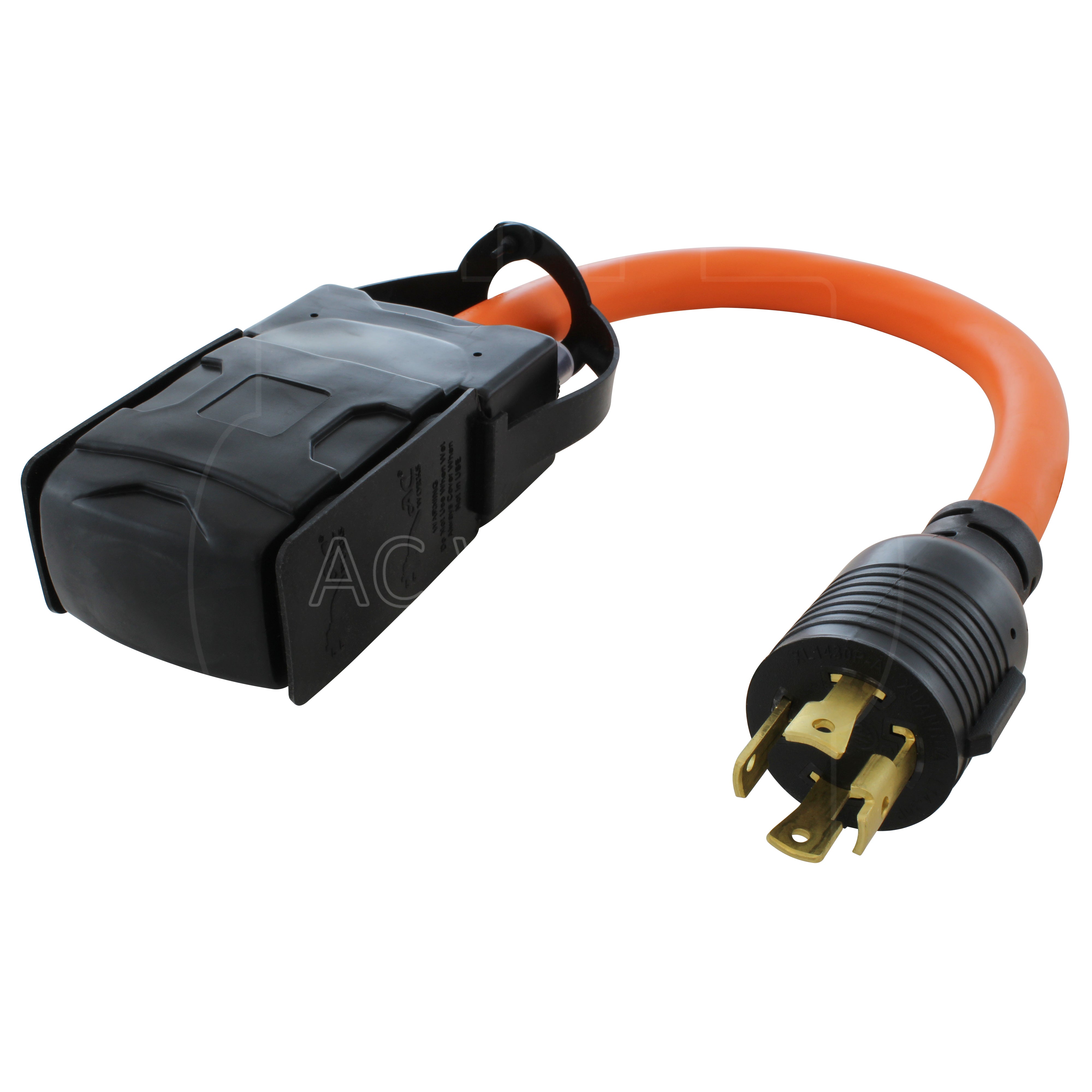 1.5FT L14-30P Generator Plug to (4) Household Outlets with