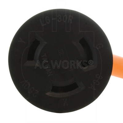 NEMA L6-30R, L630 female connector, 30 amp 250 volt locking female connector, industrial power connector