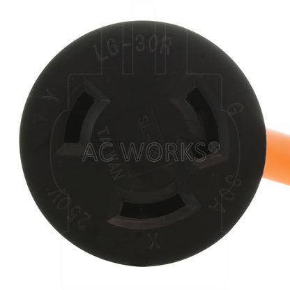 NEMA L6-30R, L630 female connector, 30 amp 250 volt locking female connector, industrial power connector