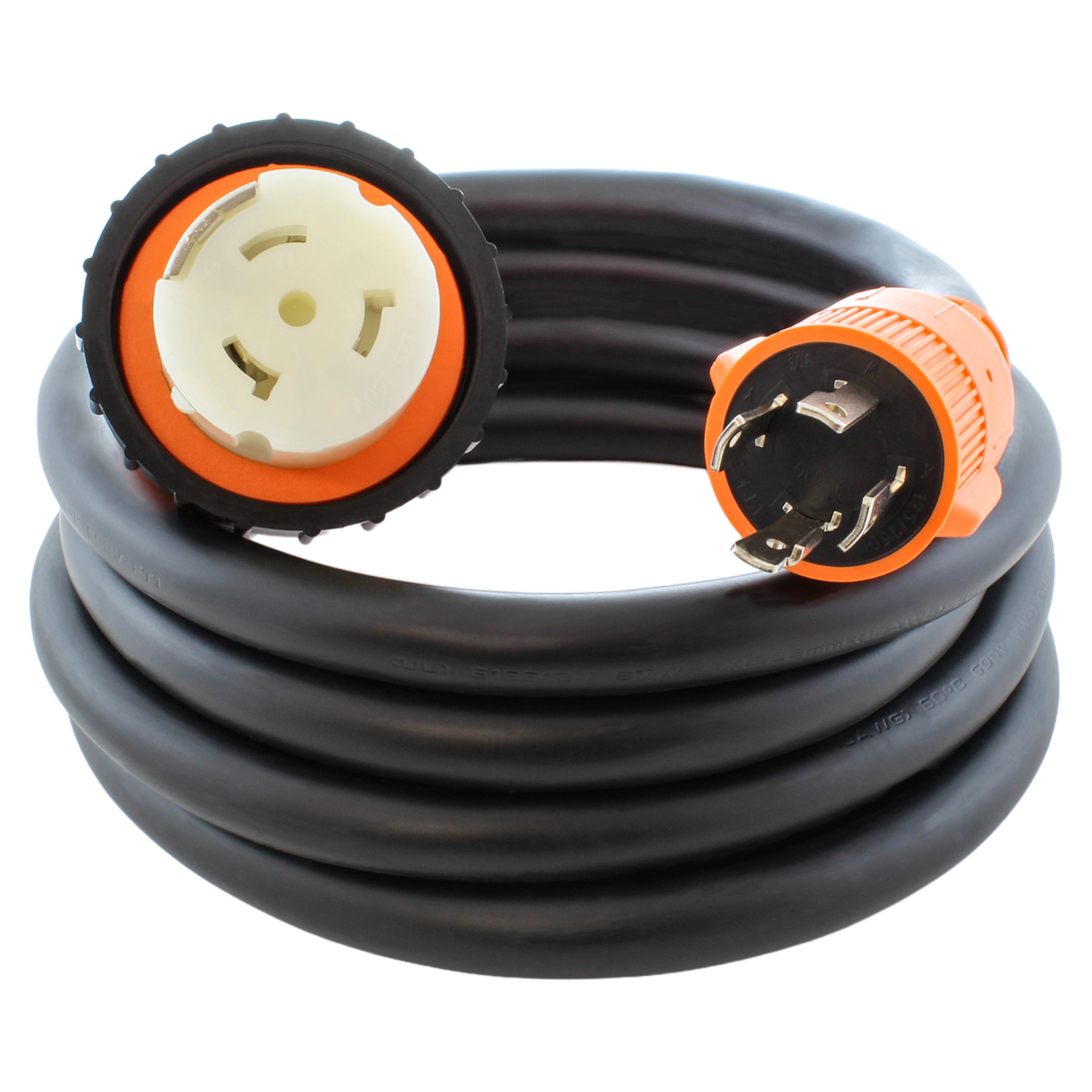marine adapter cord with locking plug