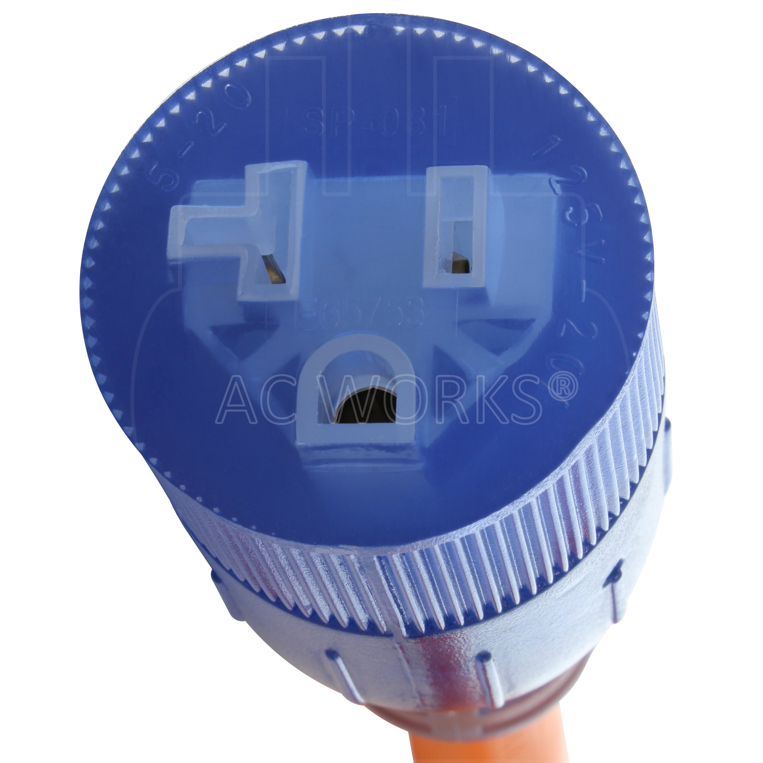 NEMA L5-20P to 5-20R Connector Locking Cord Adapter | AC WORKS