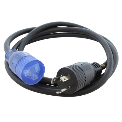 AC WORKS brand locking plug to household connector extension cord