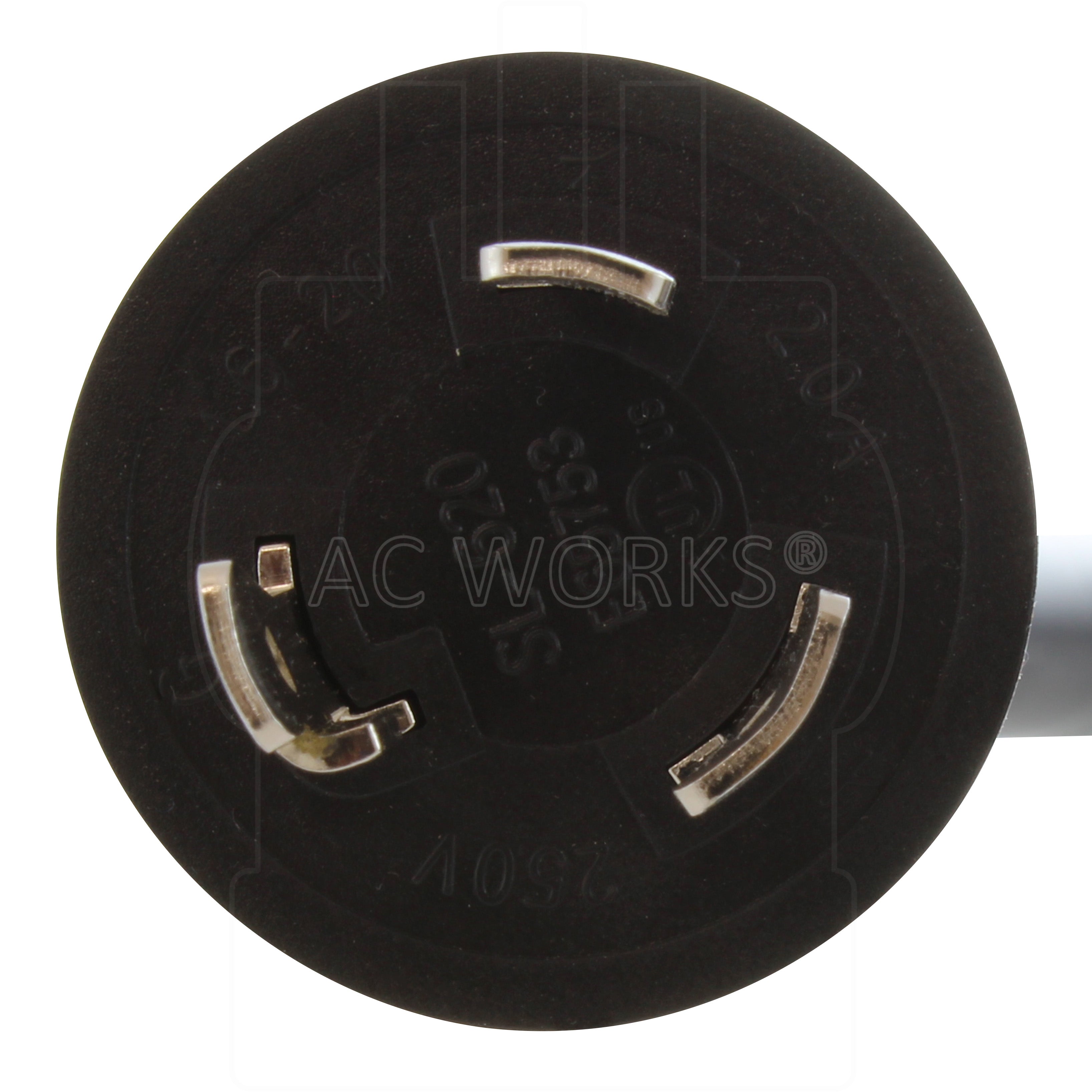 NEMA L6-20P, 3-prong locking plug
