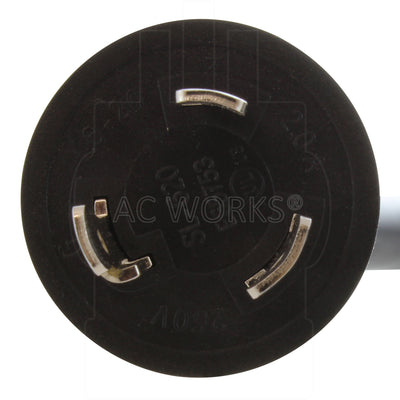 NEMA L6-20P, 3-prong locking plug