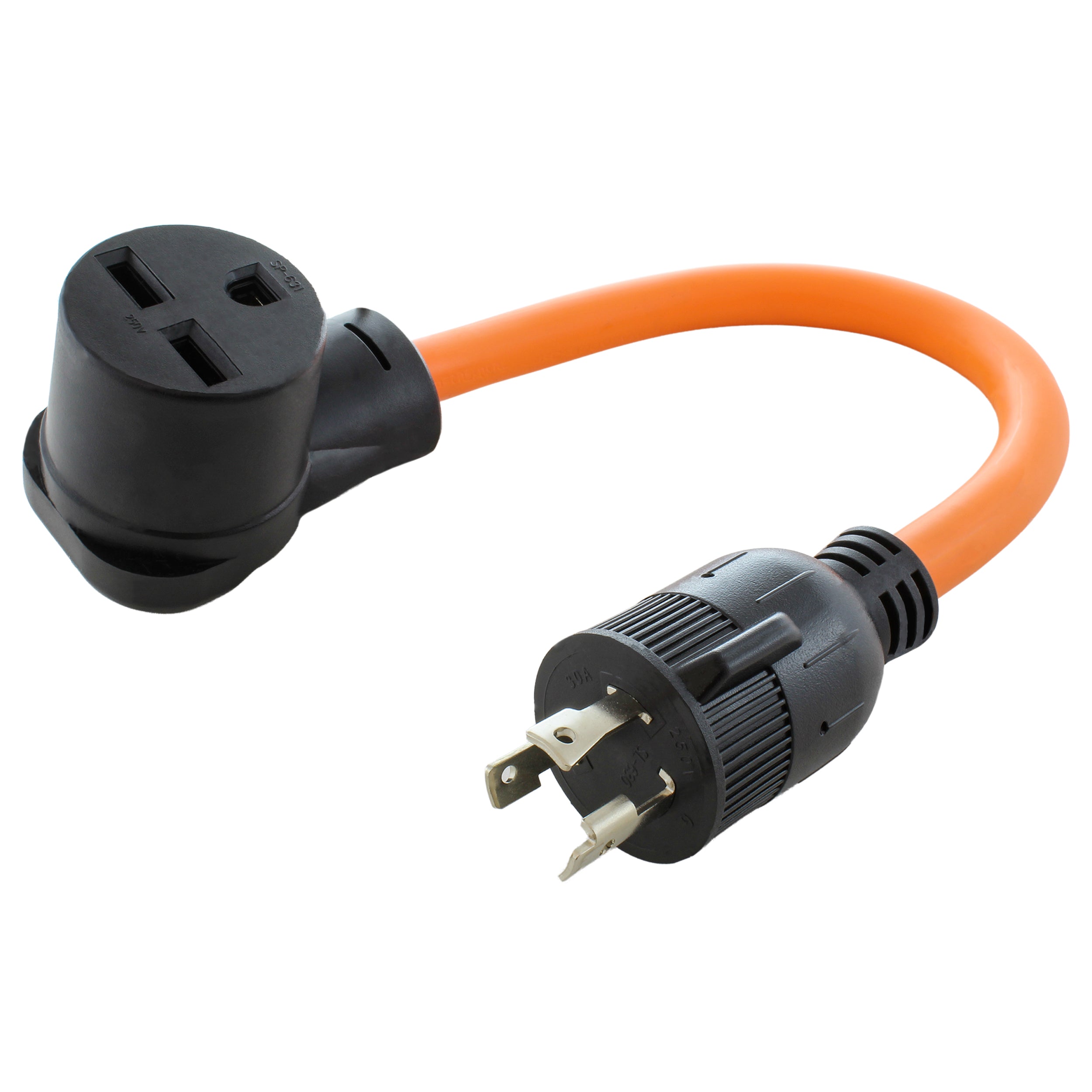 3-prong male plug with hvac female connector