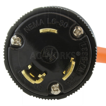 NEMA L6-30P 30A 250V 3-prong male plug