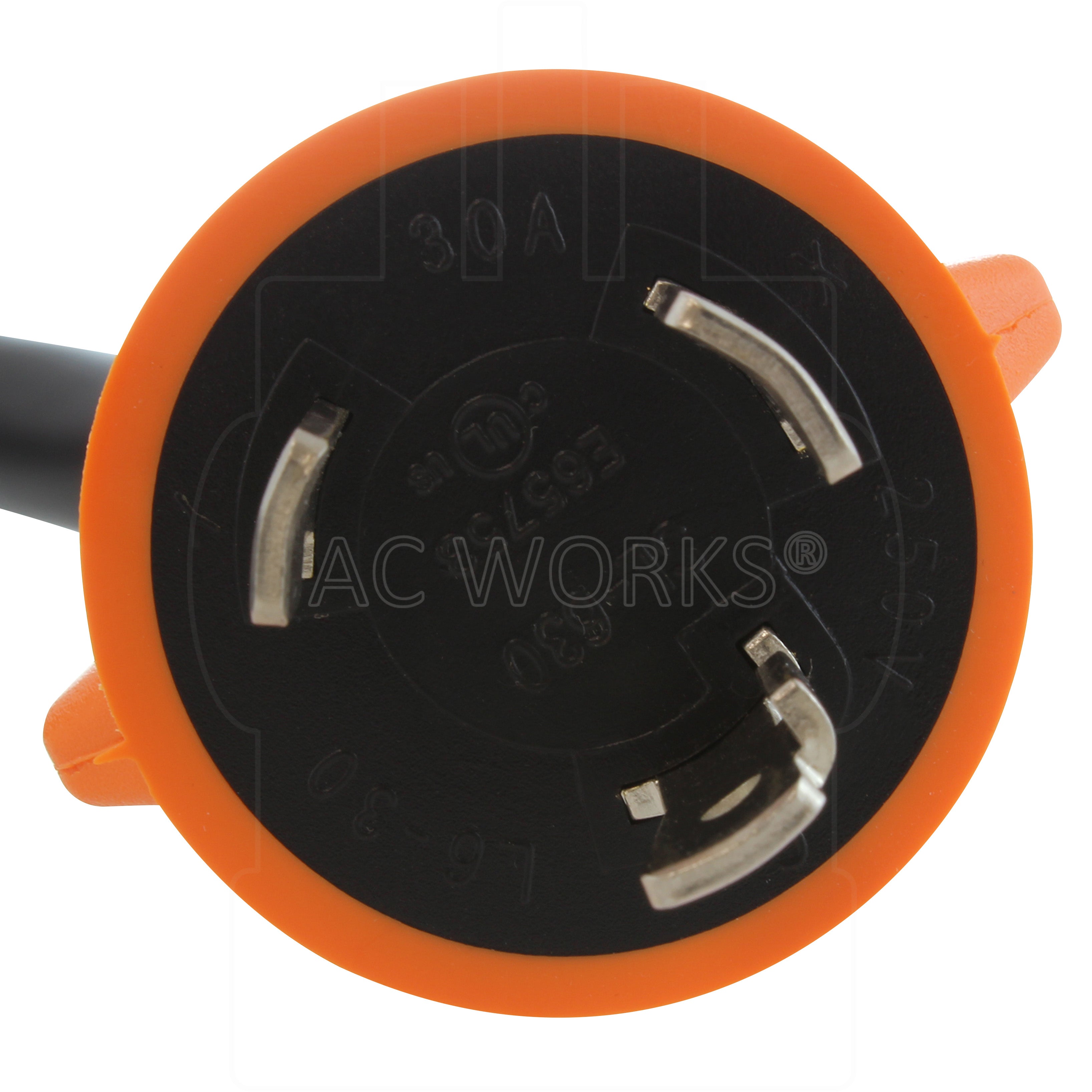NEMA L6-30P, 3-prong locking plug