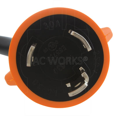 NEMA L6-30P, 3-prong locking plug