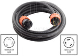 NEMA L6-30 30A 250V 3-prong locking extension cord