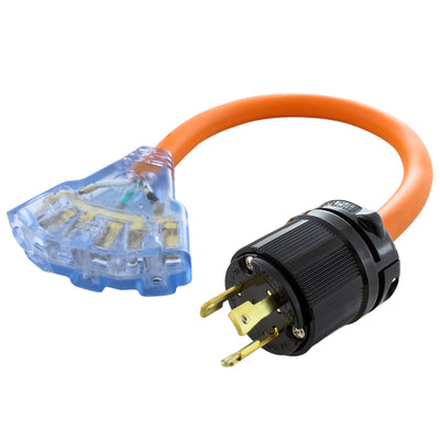 assembly style locking plug with 3 female connectors
