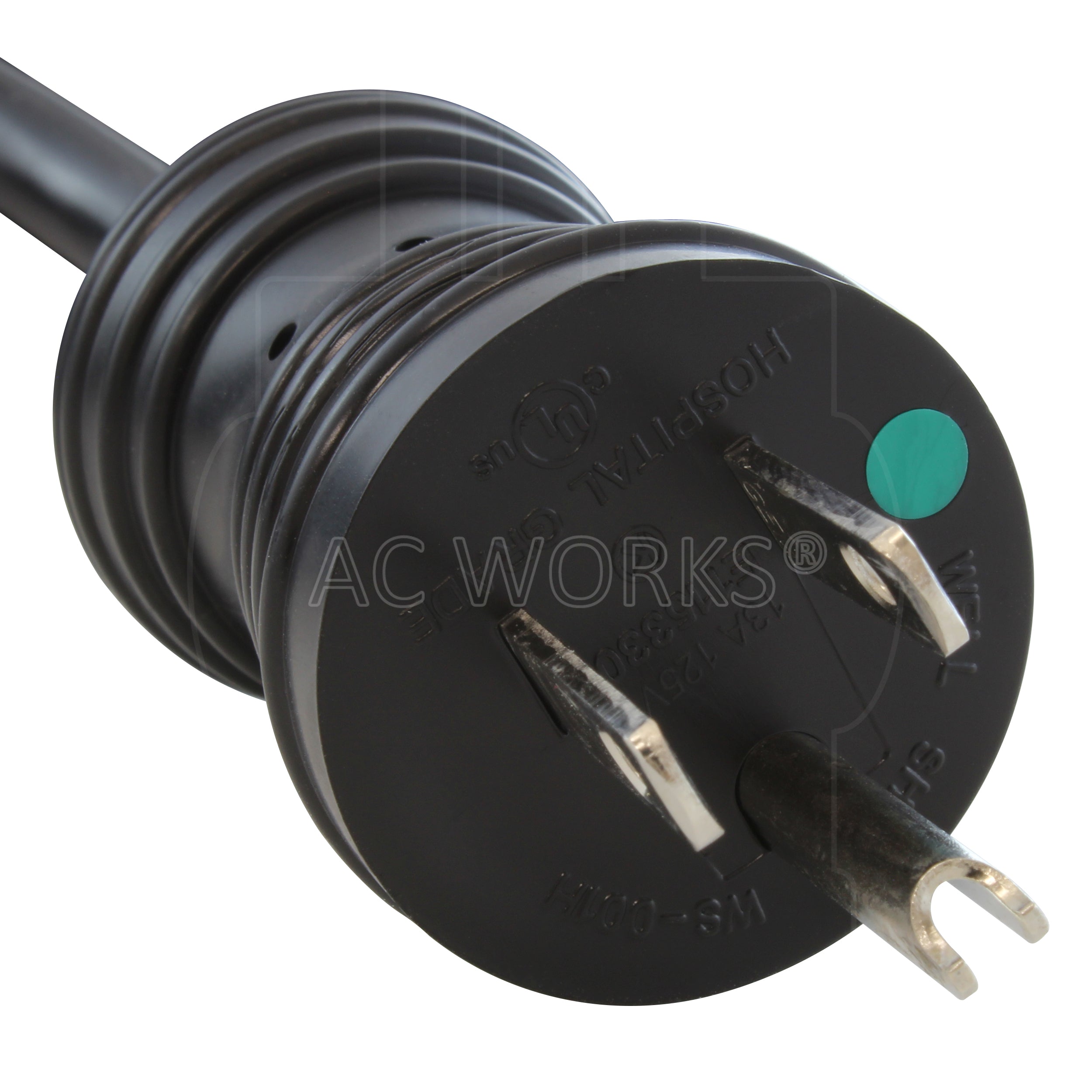 NEMA 5-15P, straight-3-blade Male Plug