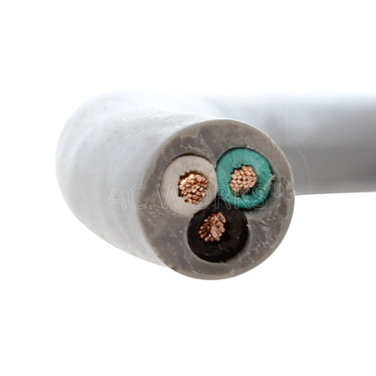 AC WORKS® [MD13APBC-178] 178in 13A 16/3 Medical Grade Power Cord With Blunt Cut End