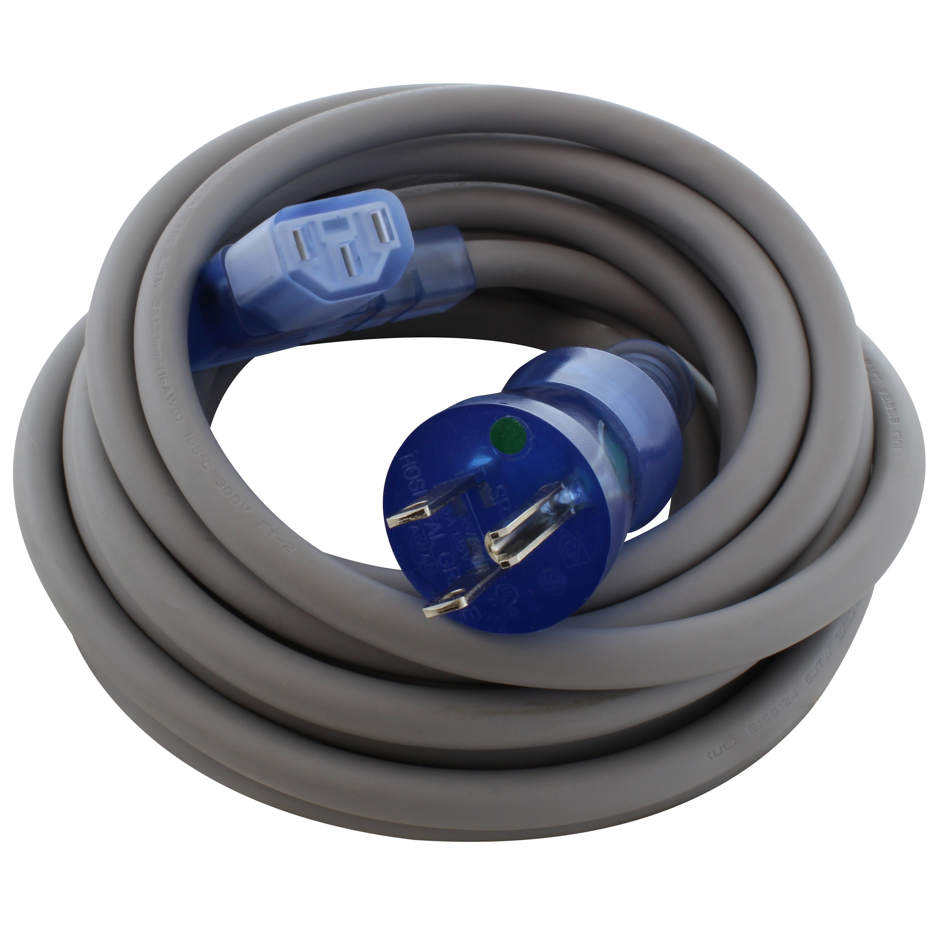AC WORKS® [MD13ARC13-180] 15ft 16/3 13A Medical Grade Power Cord