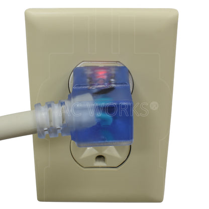 right angle plug with power indicator