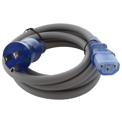 AC WORKS® [MD15AC13] 15A 14/3 Medical Grade Power Cord with IEC C13 Connector