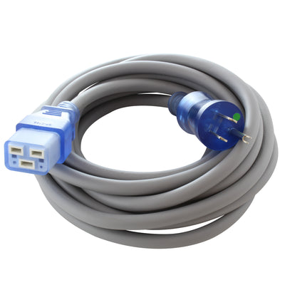 15 amp medical grade power cord with C19 connector