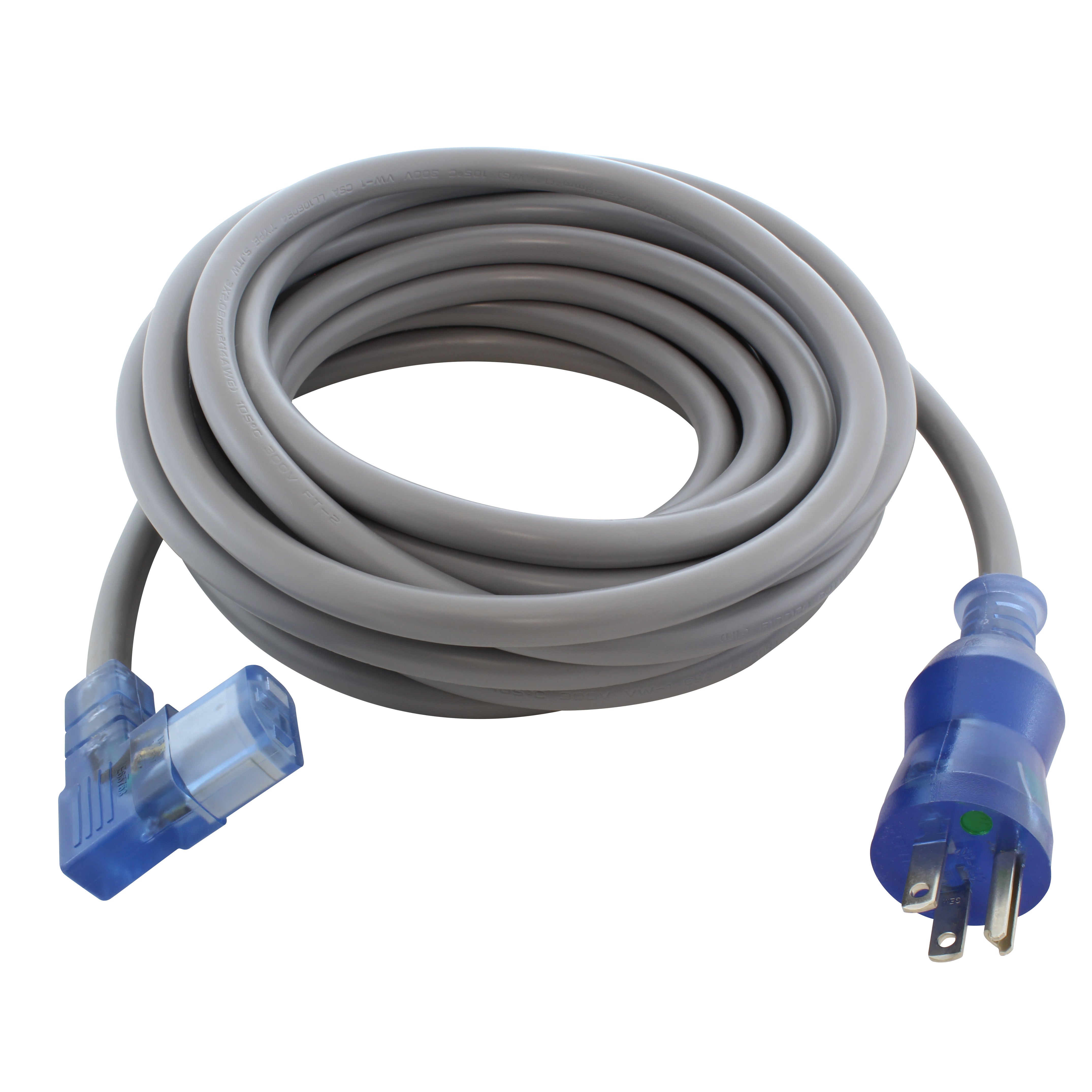 AC WORKS® [MD15ALC13] 14/3 15A Medical Grade Power Cord With Left Angle IEC C13 Connector
