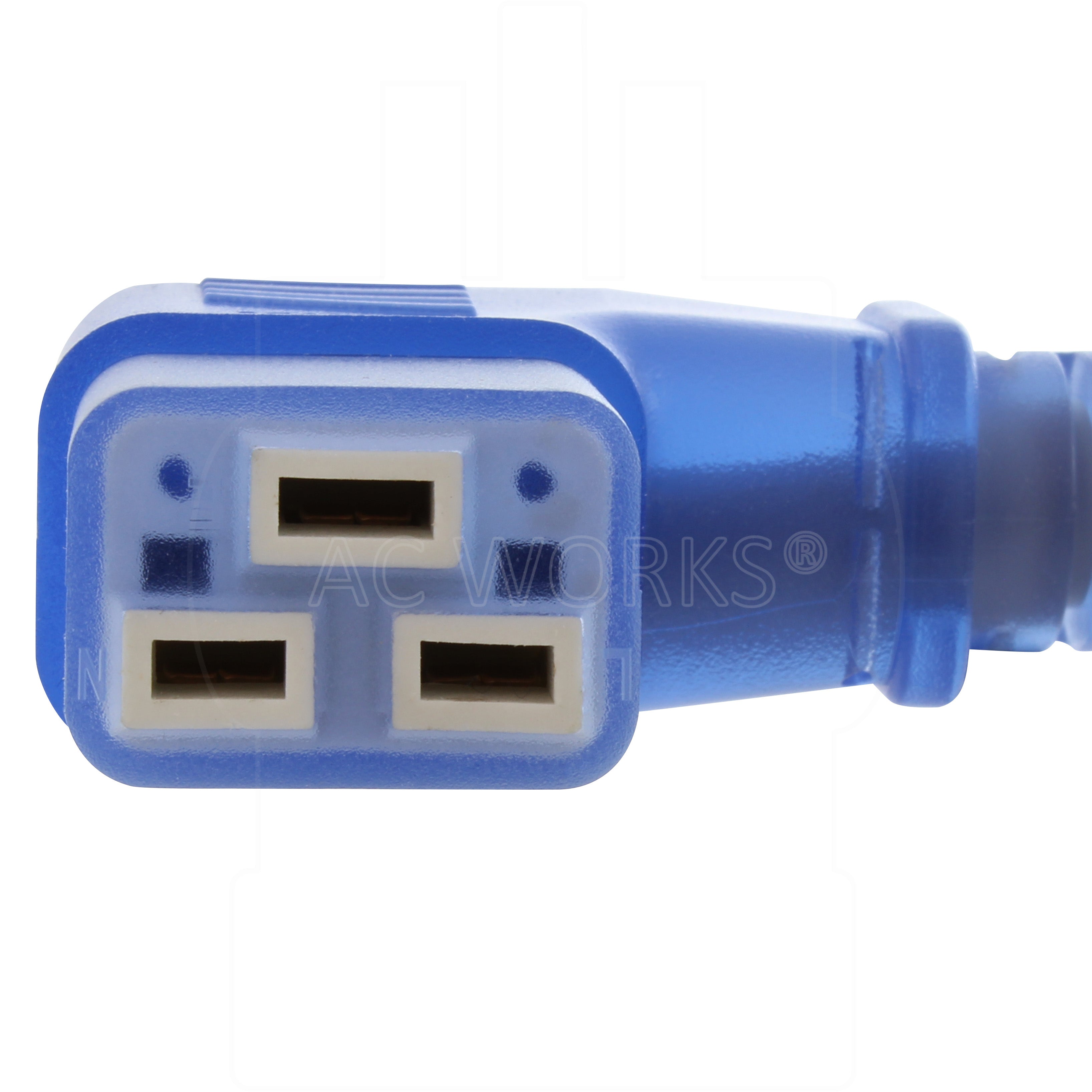 Left Angle IEC C19 Female Connector