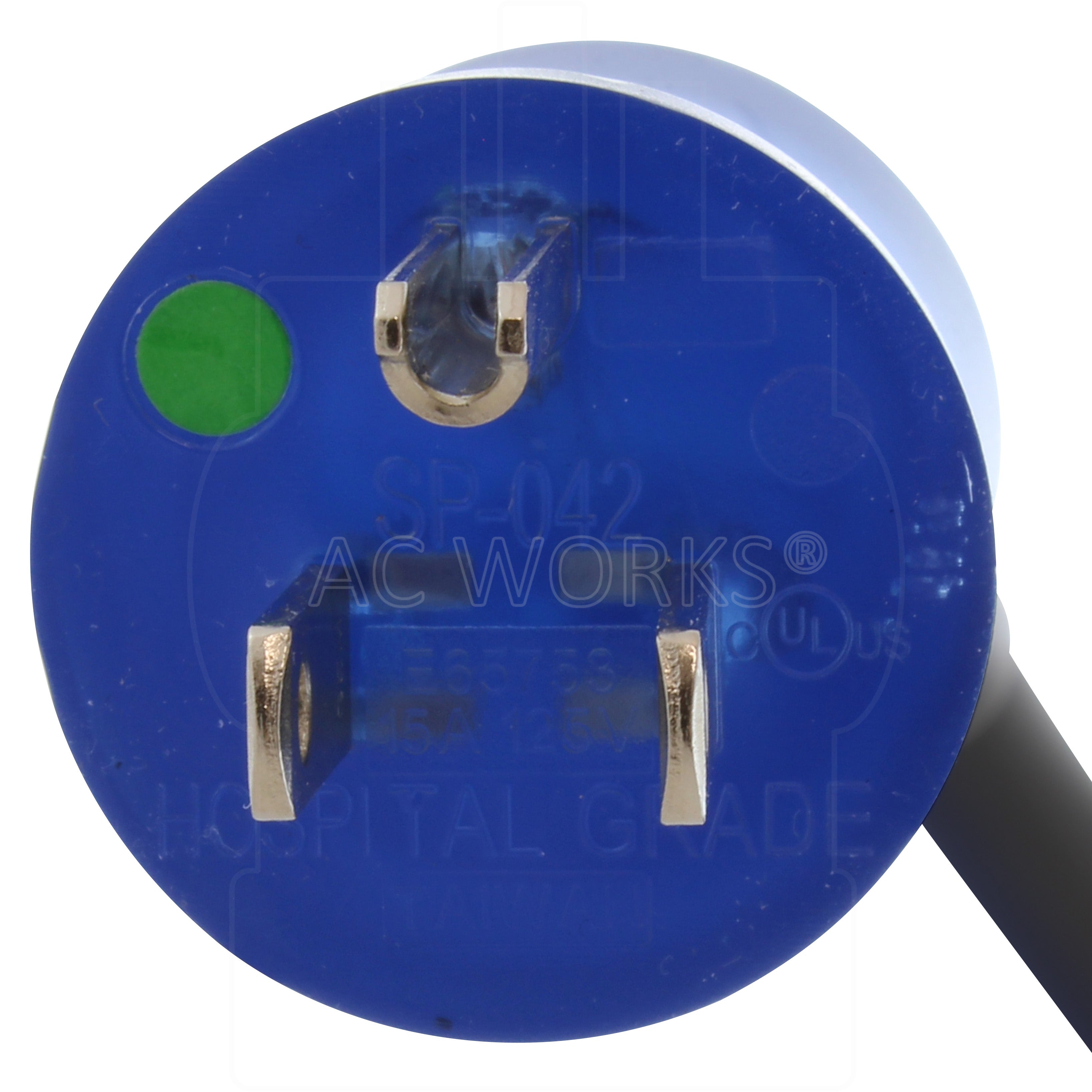 NEMA 5-15P straight 3-prong Male Plug