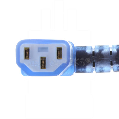 Right Angle IEC C13 straight 3-prong  Female Connector