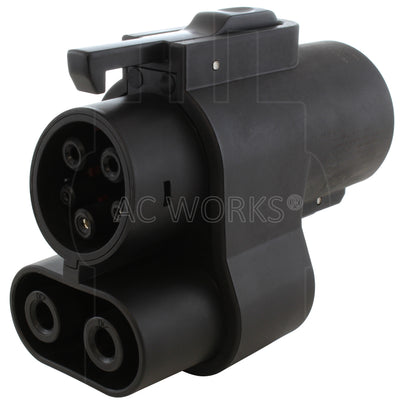 AC WORKS® [NACS-CCS1] EV Charging Adapter: NACS (Tesla Supercharger) to CCS1 – 500A, 1000V