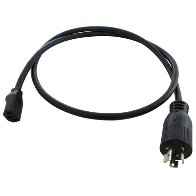 AC WORKS brand 4 FT NEMA L6-15P to IEC C13 cord