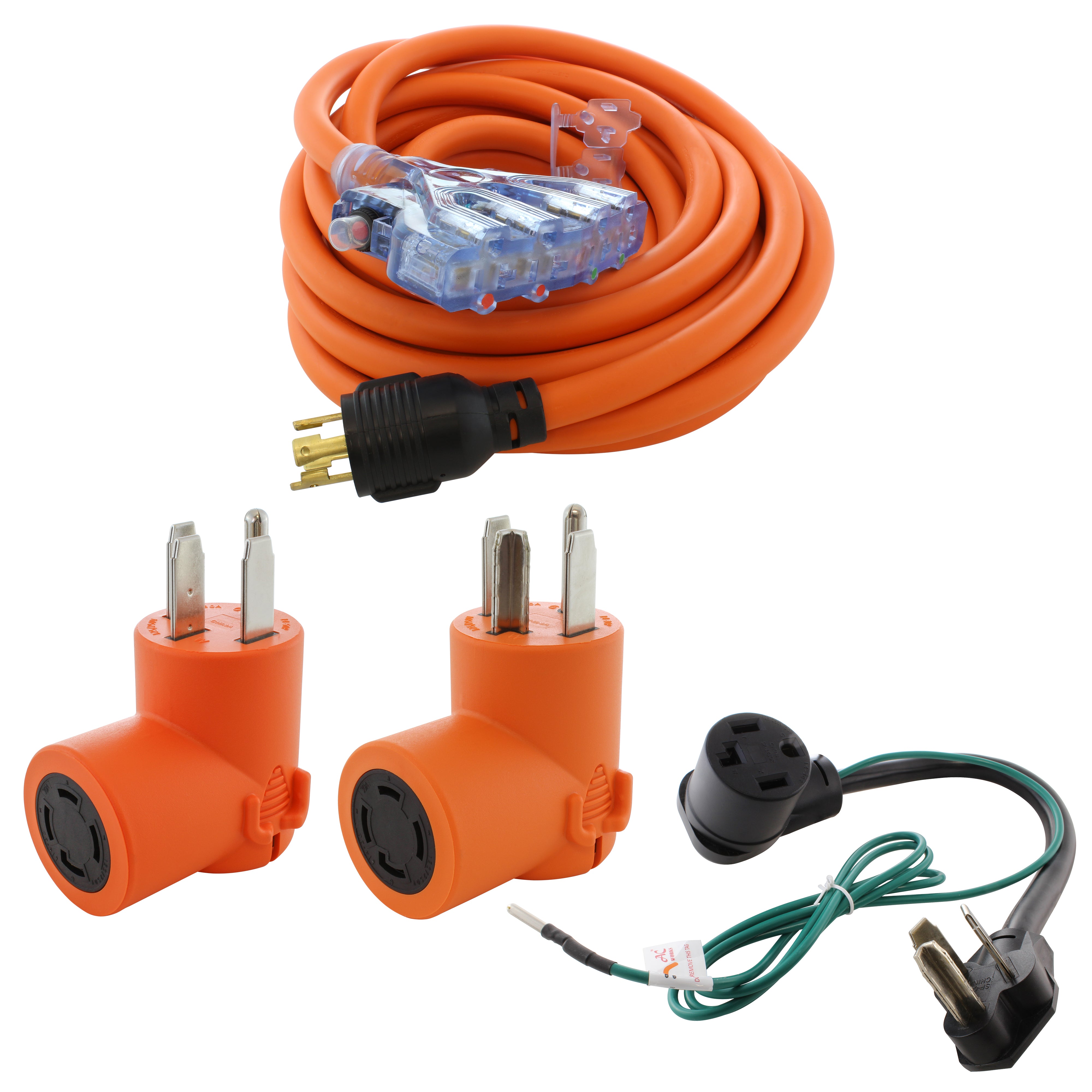 AC WORKS® [RDKIT03] Flood Restoration Equipment Power Distribution (PDU) Kit With Circuit Breakers