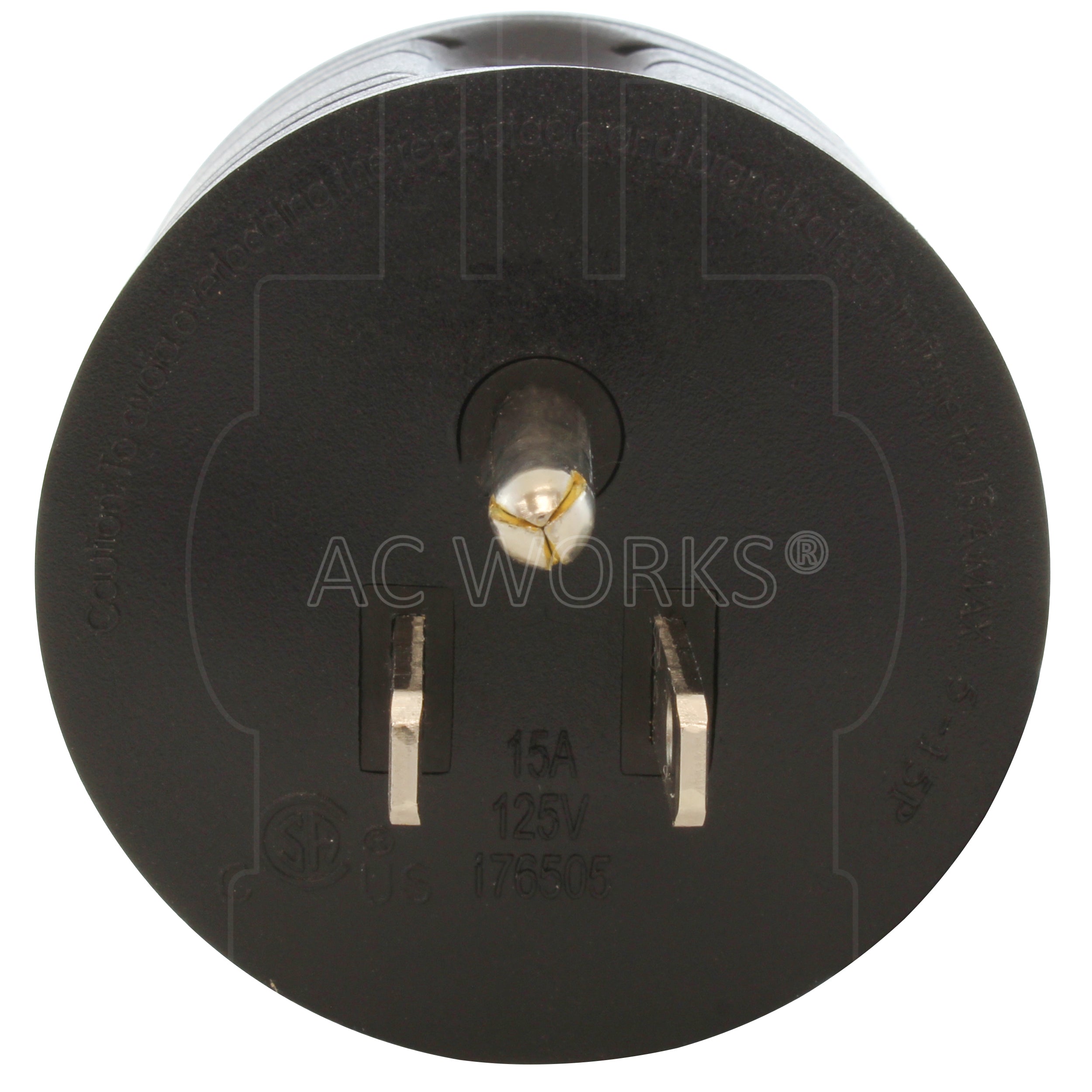 AC WORKS® [RV515TT-BK] 15A Home Plug to RV TT-30 30A 125V RV Female Connector with & cCSAus approval