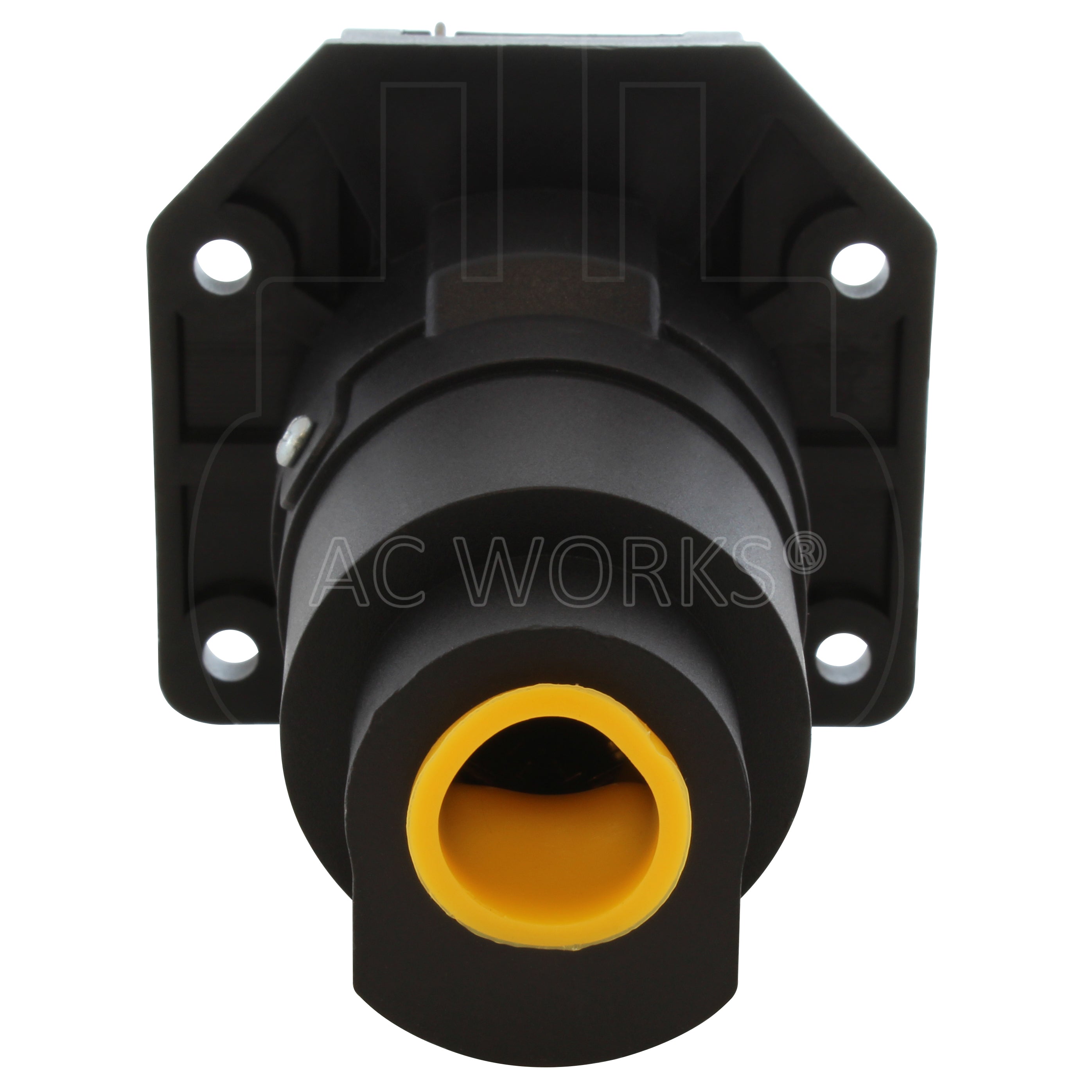 AC WORKS® [RV7WSOCKET] 7-Way Truck/Vehicle End Trailer Socket