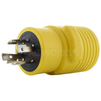 ev charging adaptor with locking male plug 