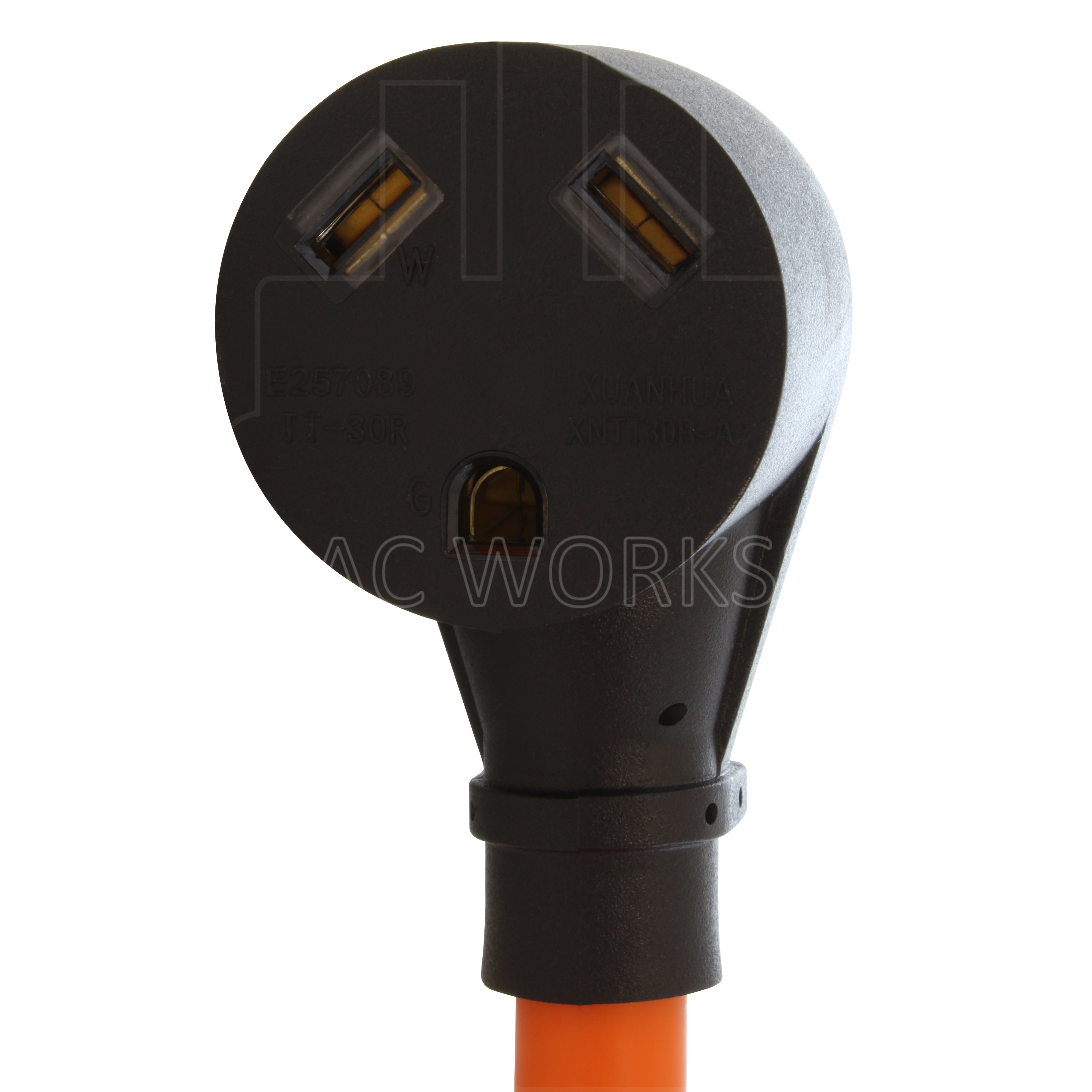 NEMA TT-30 female receptacle end