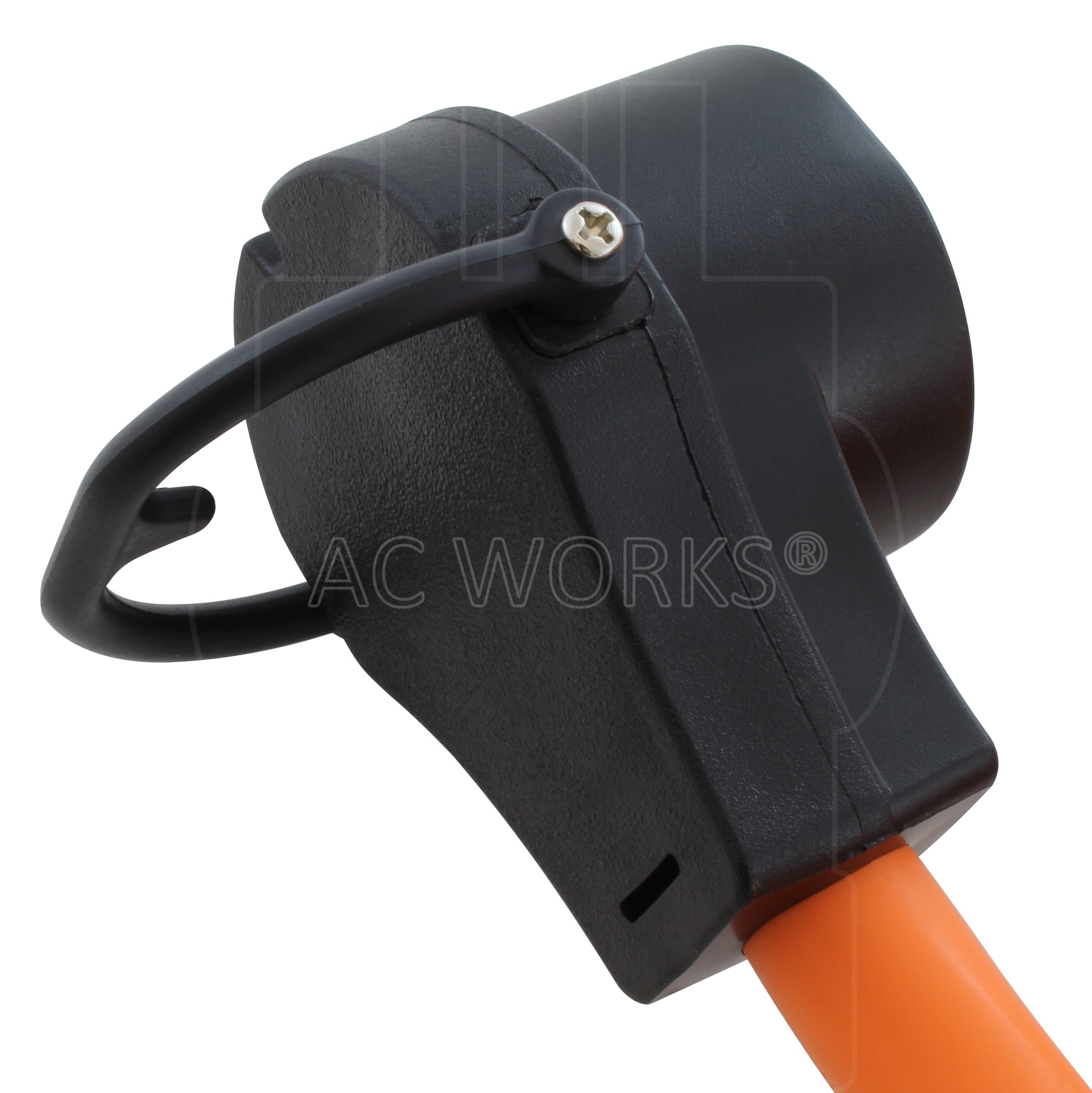 Female receptacle end with easy removal handle