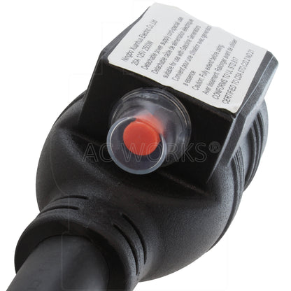 AC WORKS® [S1030CB520] 1.5FT 30A 3-Prong 10-30P Dryer Plug to Household Outlet with 20A Breaker