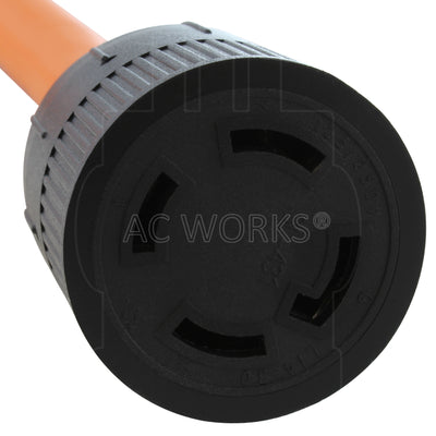 AC Works, NEMA L14-30R, L1430 connector, 4 prong locking connector