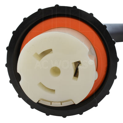 AC WORKS® [S1450M50] RV 50A Detachable Power Supply Cord with Power Indicator