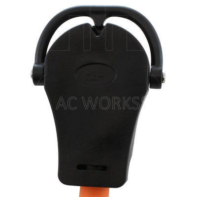 AC WORKS® [S1450W620-018] 1.5FT 50A 4-Prong RV/Range 14-50P Plug to (3) NEMA 6-15/20 Tri-Outlets